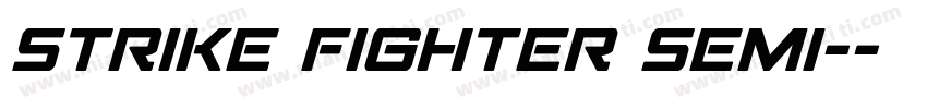 Strike Fighter Semi-字体转换